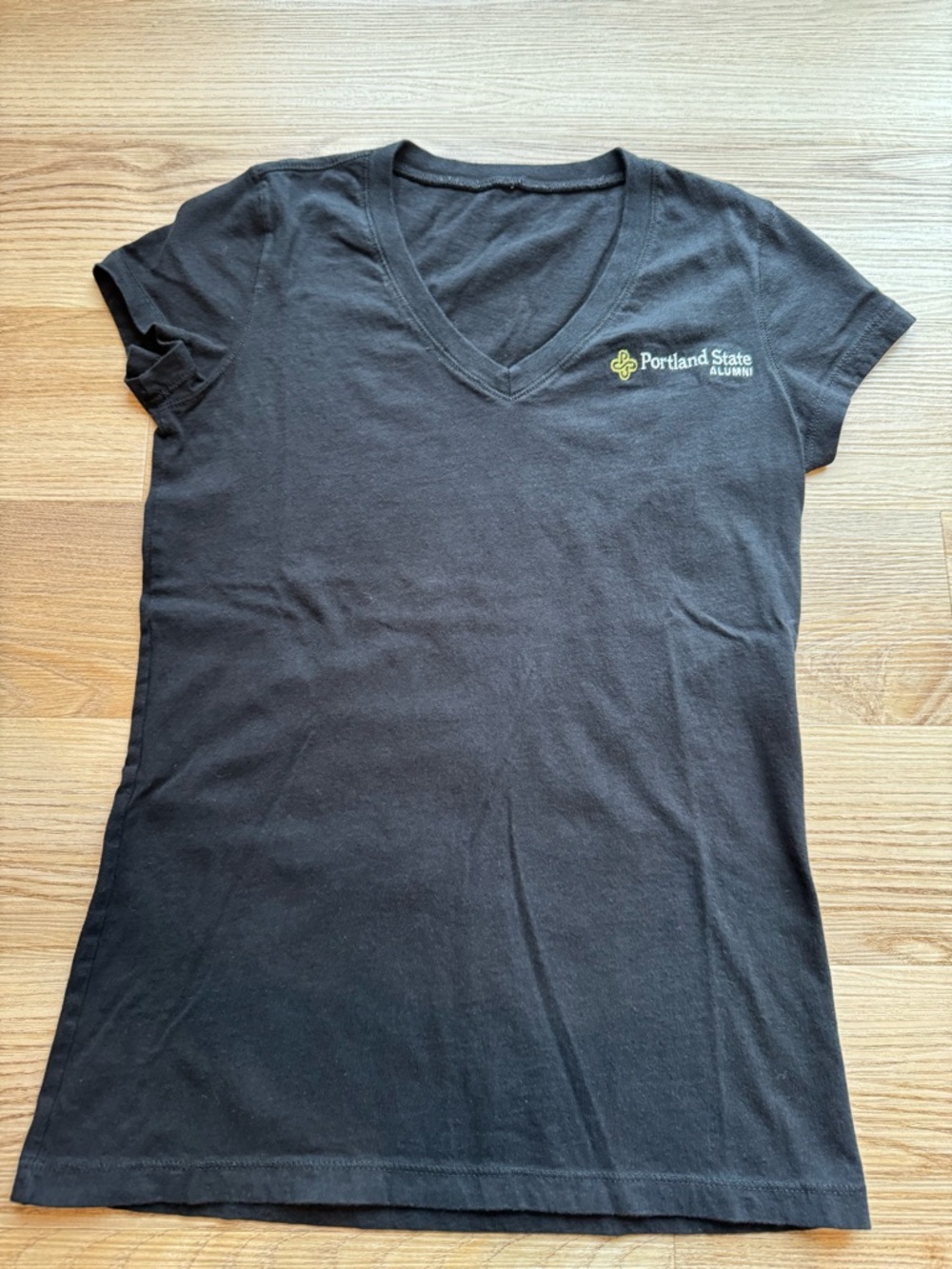 Black V-Neck Women's Tee